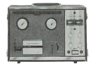 Concord 727 reel-to-reel tape recorder; this photo is from a scan of the owner's manual.  Sorry. I'll plug a better photo if I come across one.